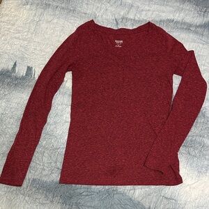 74. Mossimo Supply Co. Burgundy Long Sleeve Tee